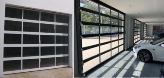 Aluminum Glass Garage Door