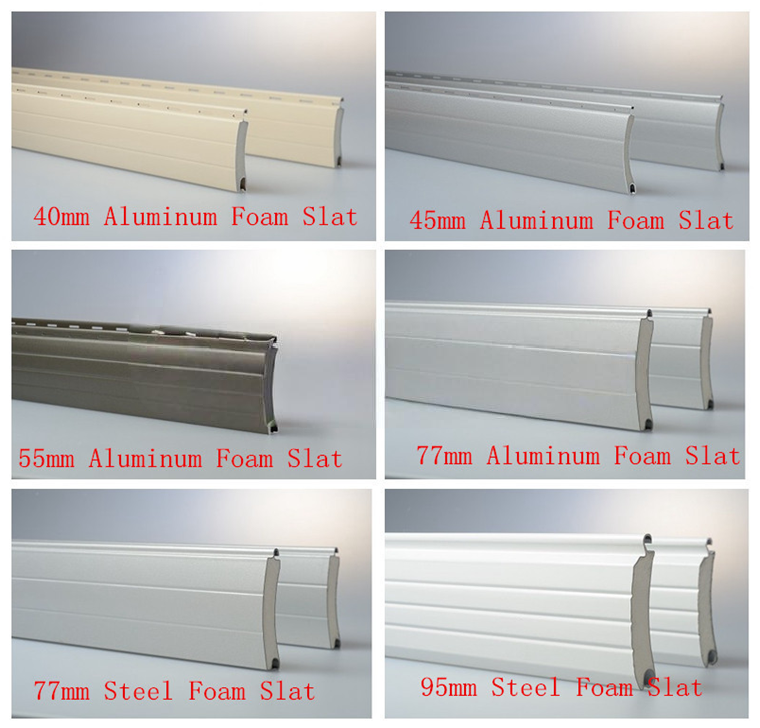 Hurricane Proof Aluminum Roller Shutter Door insulated panel
