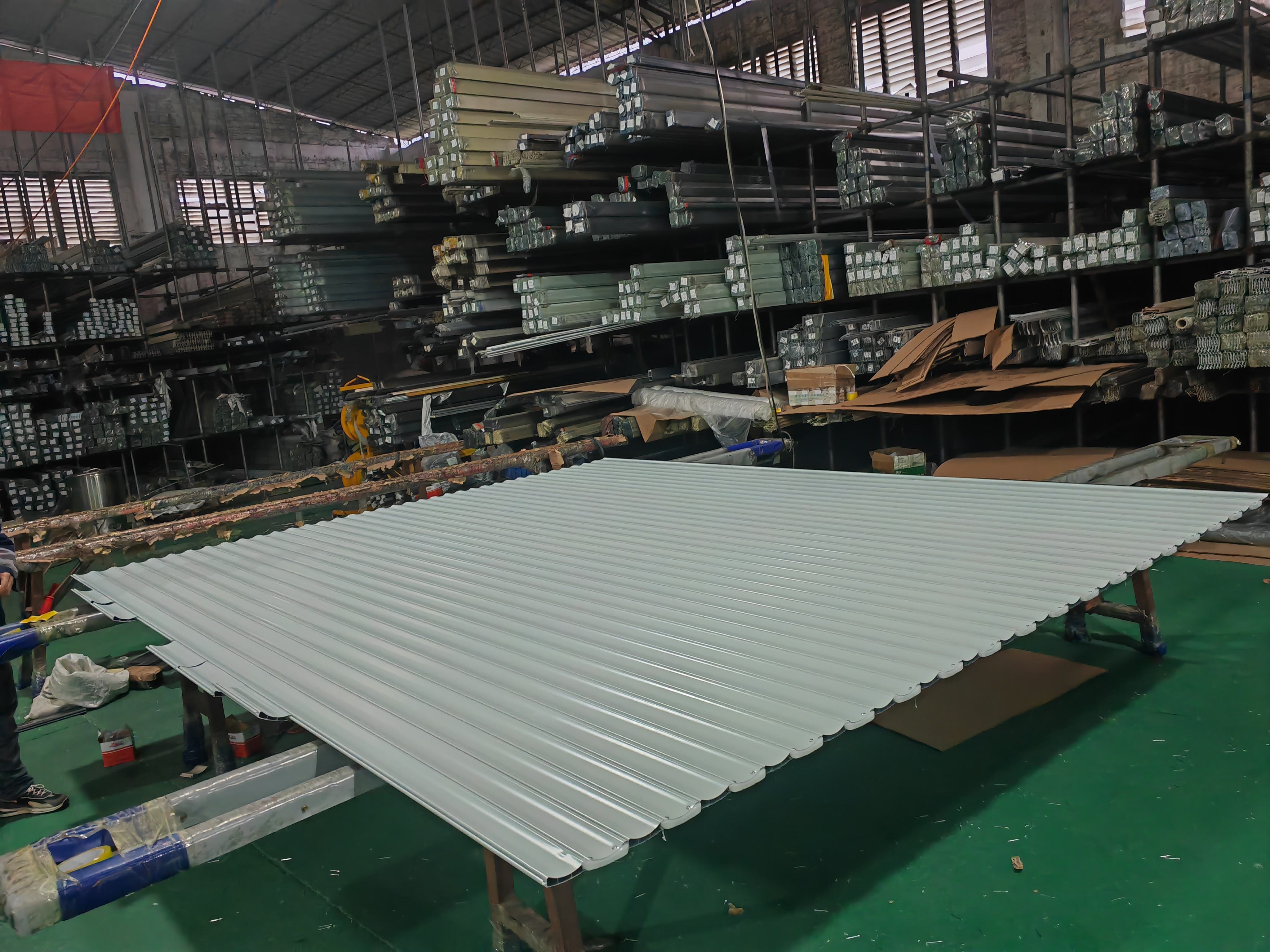 Hurricane Proof Aluminum Roller Shutter Door panel detail 1