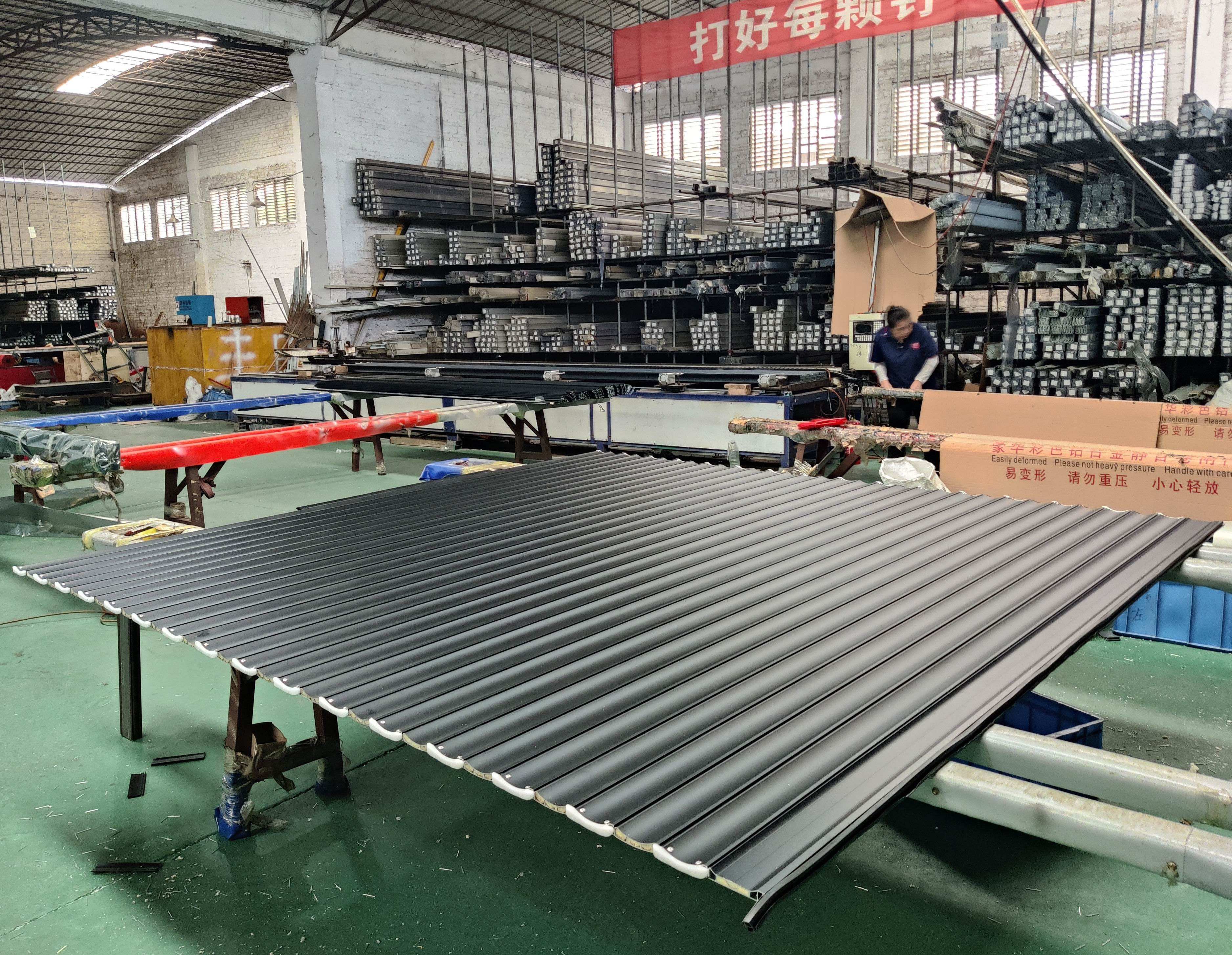 Hurricane Proof Aluminum Roller Shutter Door panel detail 2