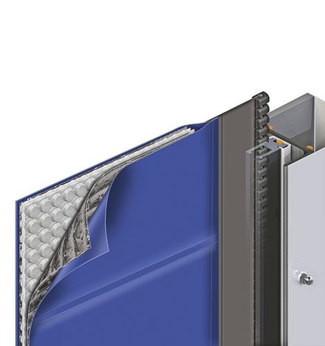 German Standard PVC High Speed Cold Room Door with Aluminum Frame product description 1
