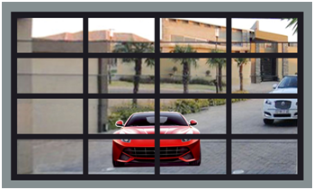 Full View Aluminum Glass Garage Door with Remote Control product description 1-3