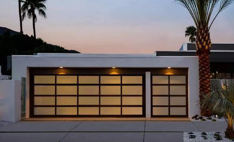 Full View Aluminum Glass Garage Door with Remote Control product description 3
