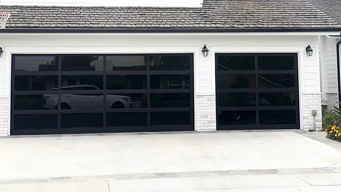 Full View Aluminum Glass Garage Door with Remote Control product description 4