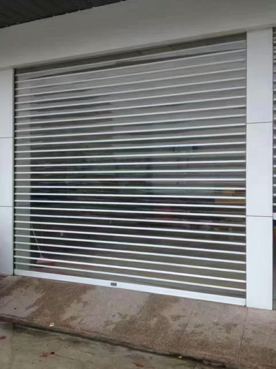Anti-Theft Transparent Roller Shutter Door image 1
