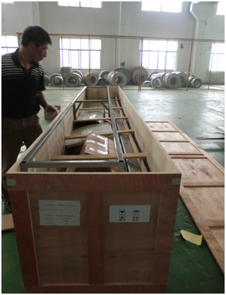 High Speed Steel Wind Resistant Roller Door LCL packaging